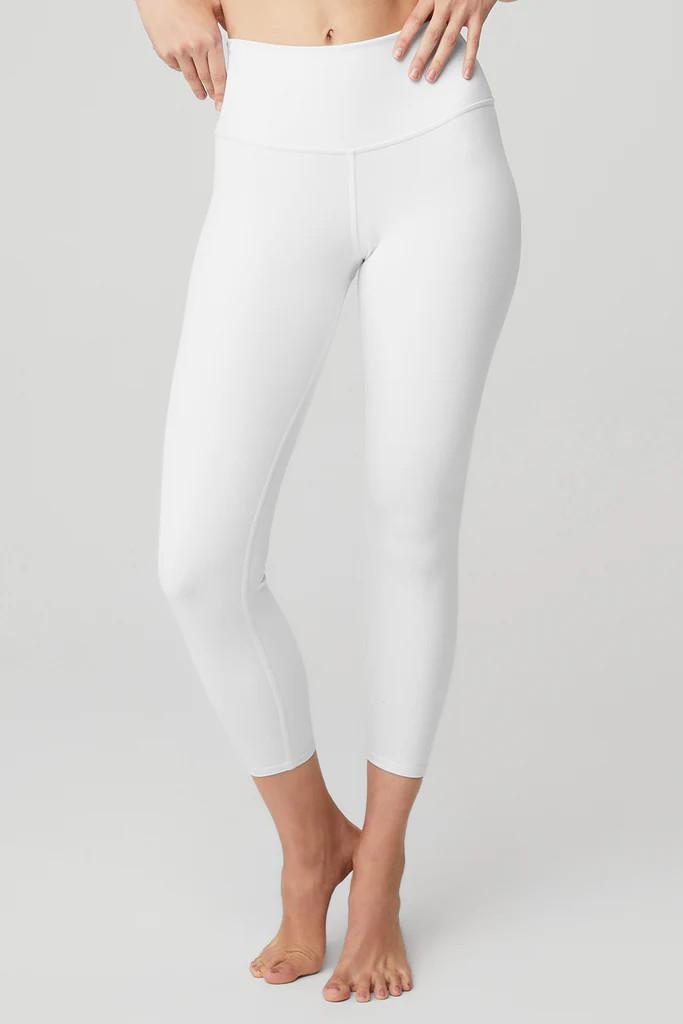 7/8 High-Waist Airbrush Legging - White | Alo Yoga