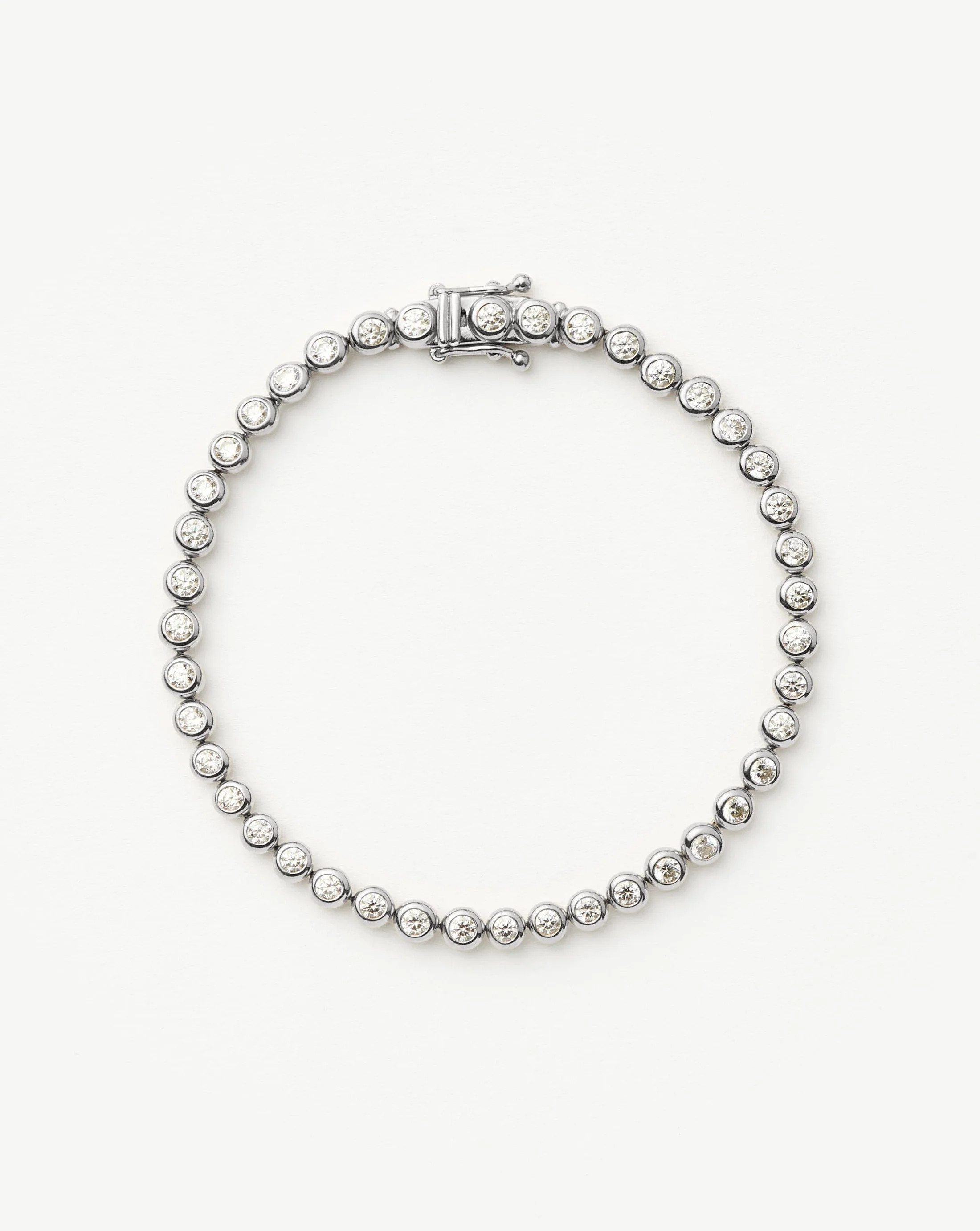 Tennis Round Bracelet - Sterling Silver Cubic Zirconia | Missoma UK
