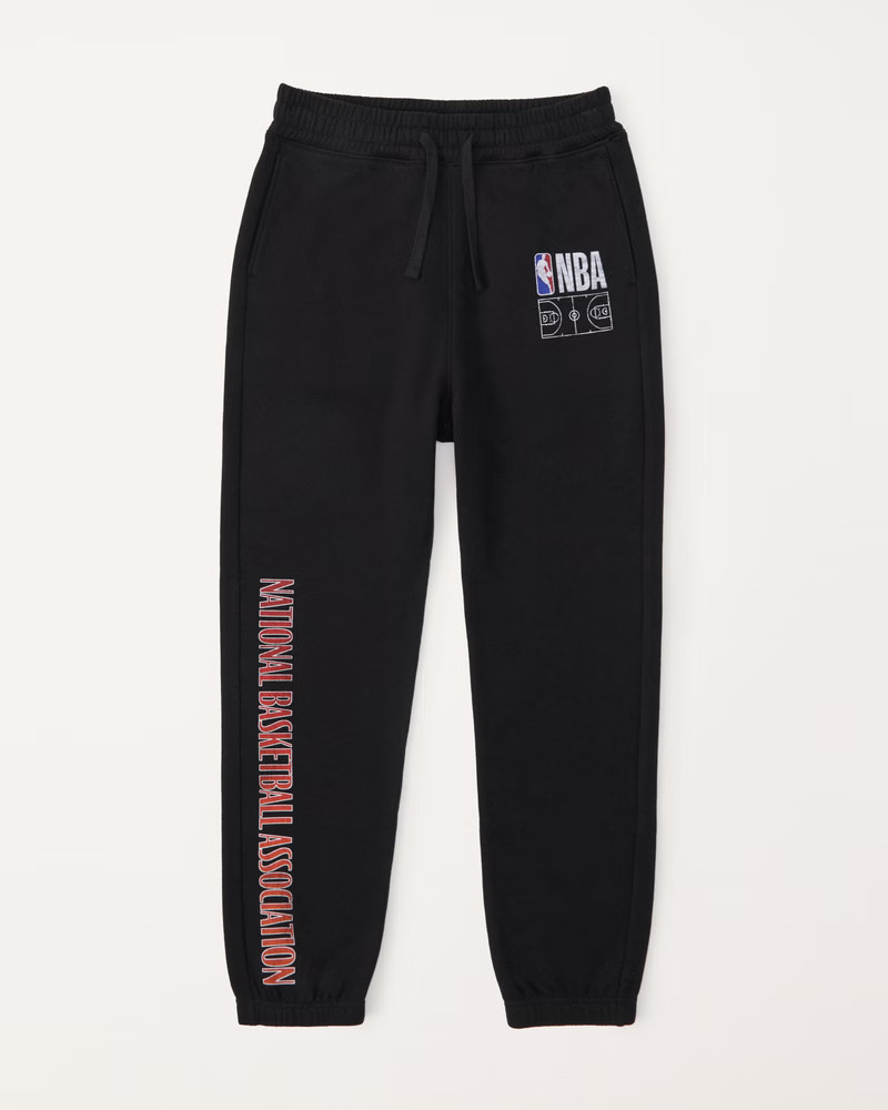 boys nba graphic joggers | boys bottoms | Abercrombie.com | Abercrombie & Fitch (US)