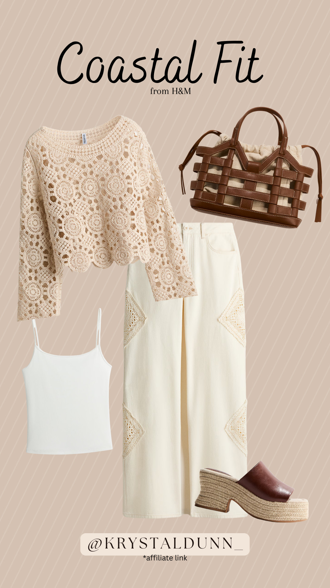 Coastal Fit 🐚 

#spring #spring2026 #springbreak #h&m #budgetfriendly #summer #summer2026 #ootd #crochet #neutral #cute #fashion #beachy #coastal #ltk #ltkootd 

 #LTKgrwm #LTKootd