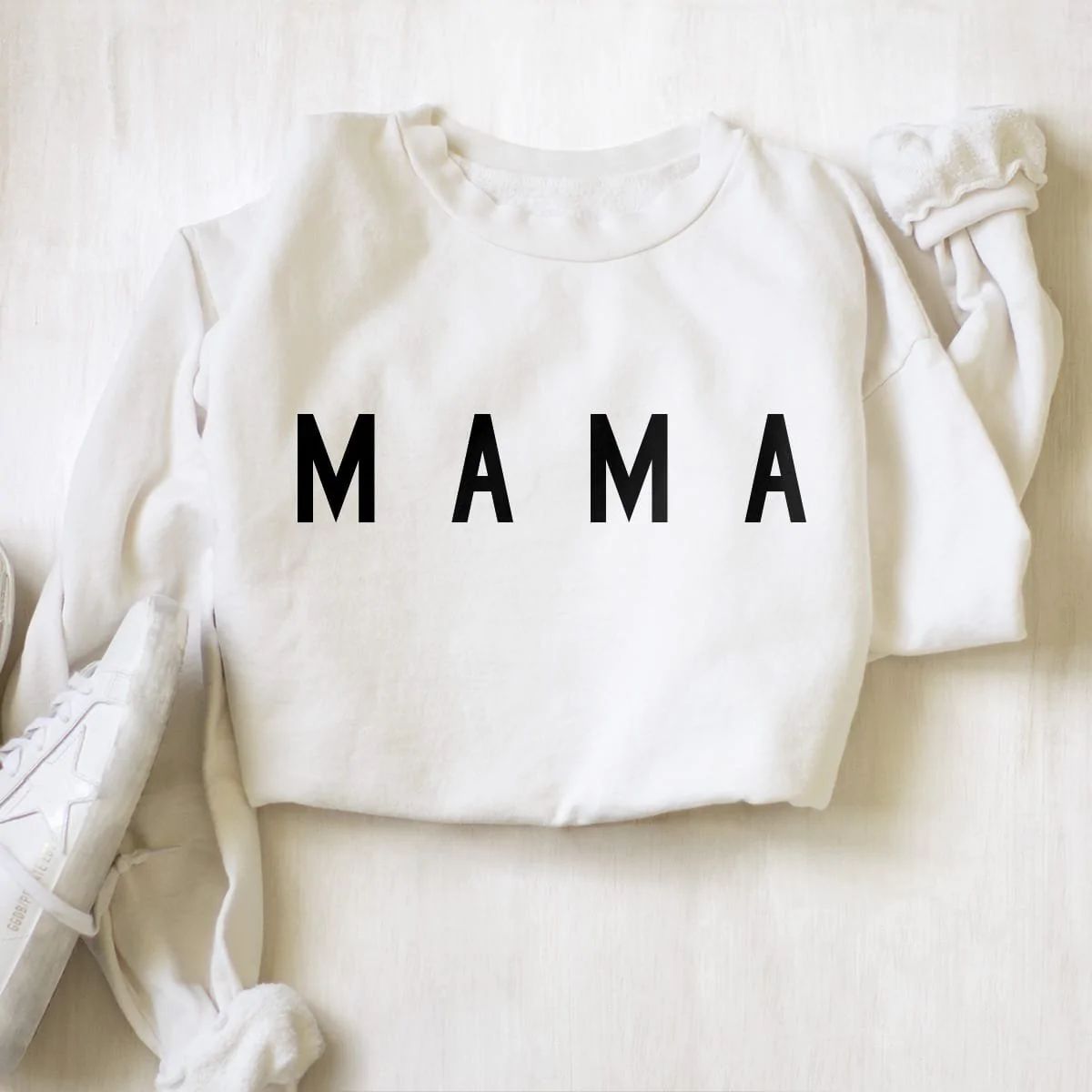 Womens Mama Everyday Sweatshirt in Powder Color - Ford And Wyatt | Ford and Wyatt