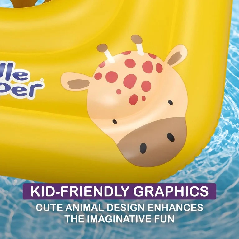 Puddle Jumper WonderSplash Square 3-Ring Inflatable Baby Boat Float, 24-33lbs (11-15kg) Weight Ca... | Walmart (US)