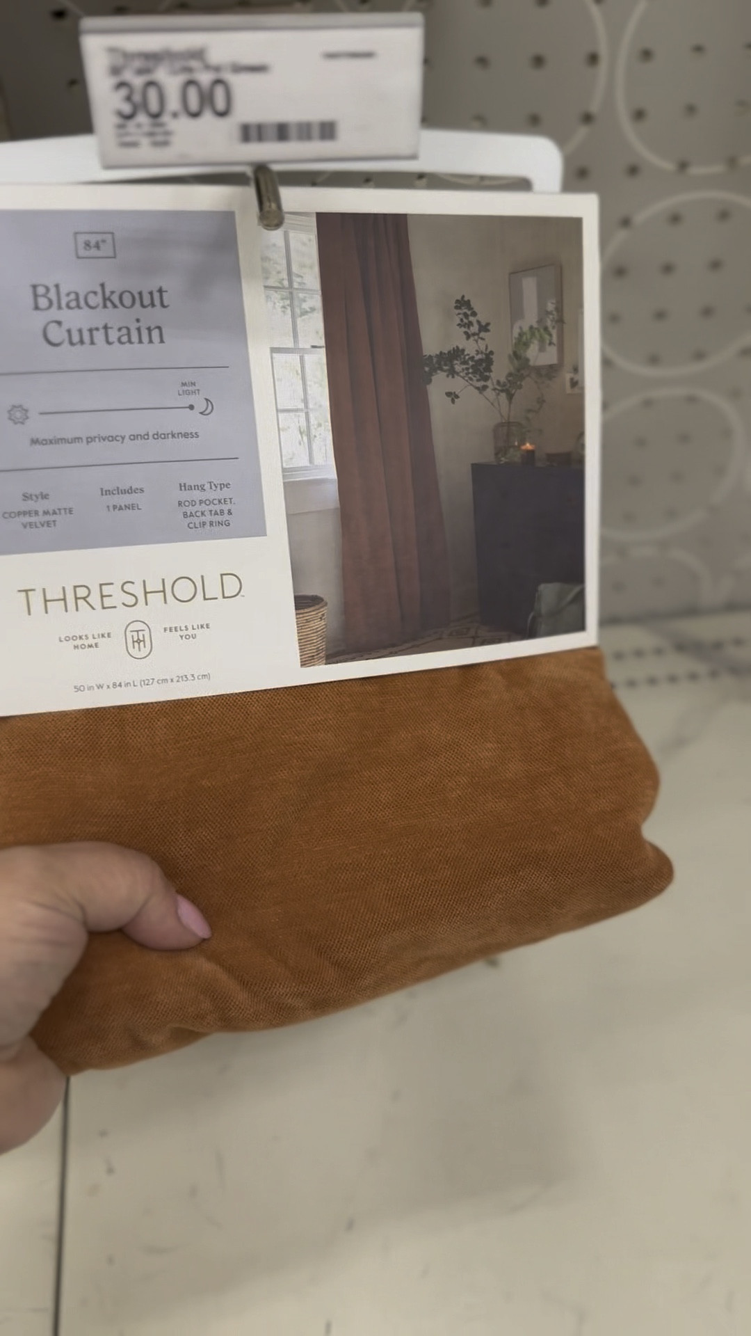 Enhance the privacy of any room with this Velvet Blackout Curtain Panel from Threshold™. This blackout curtain panel brings decorative and functional style to your interior space. It features a velvet construction for modern appeal. The thick lined material stops the sunlight from passing through, while the classic rod pocket and back tab allow for quick and easy installation. Just fit in a standard curtain rod, and machine wash for easy care.

✨Many color options ✨

#curtains #drapes #windowtreatment #homestyling 

#LTKStyleTip #LTKFamily #LTKHome