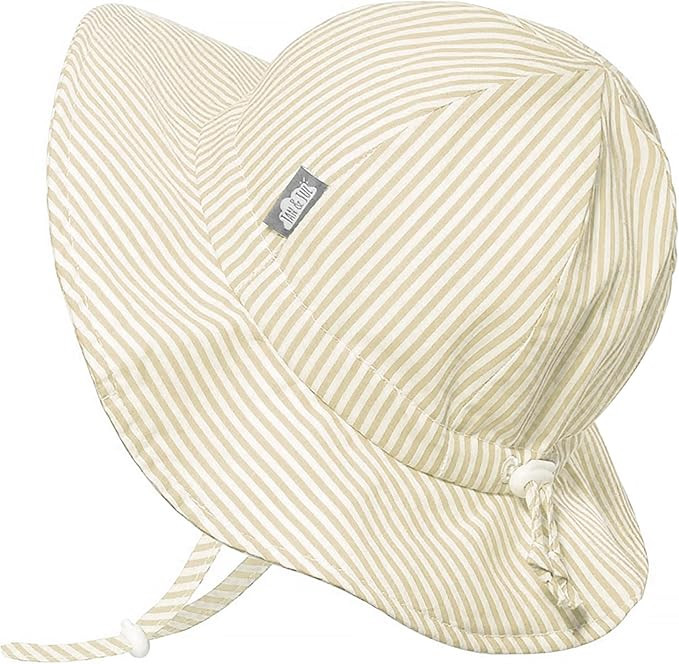 Amazon.com: JAN & JUL Cotton Sun-Hat, Size Adjustable Summer Floppy Hat for Baby Boys and Girls (... | Amazon (US)