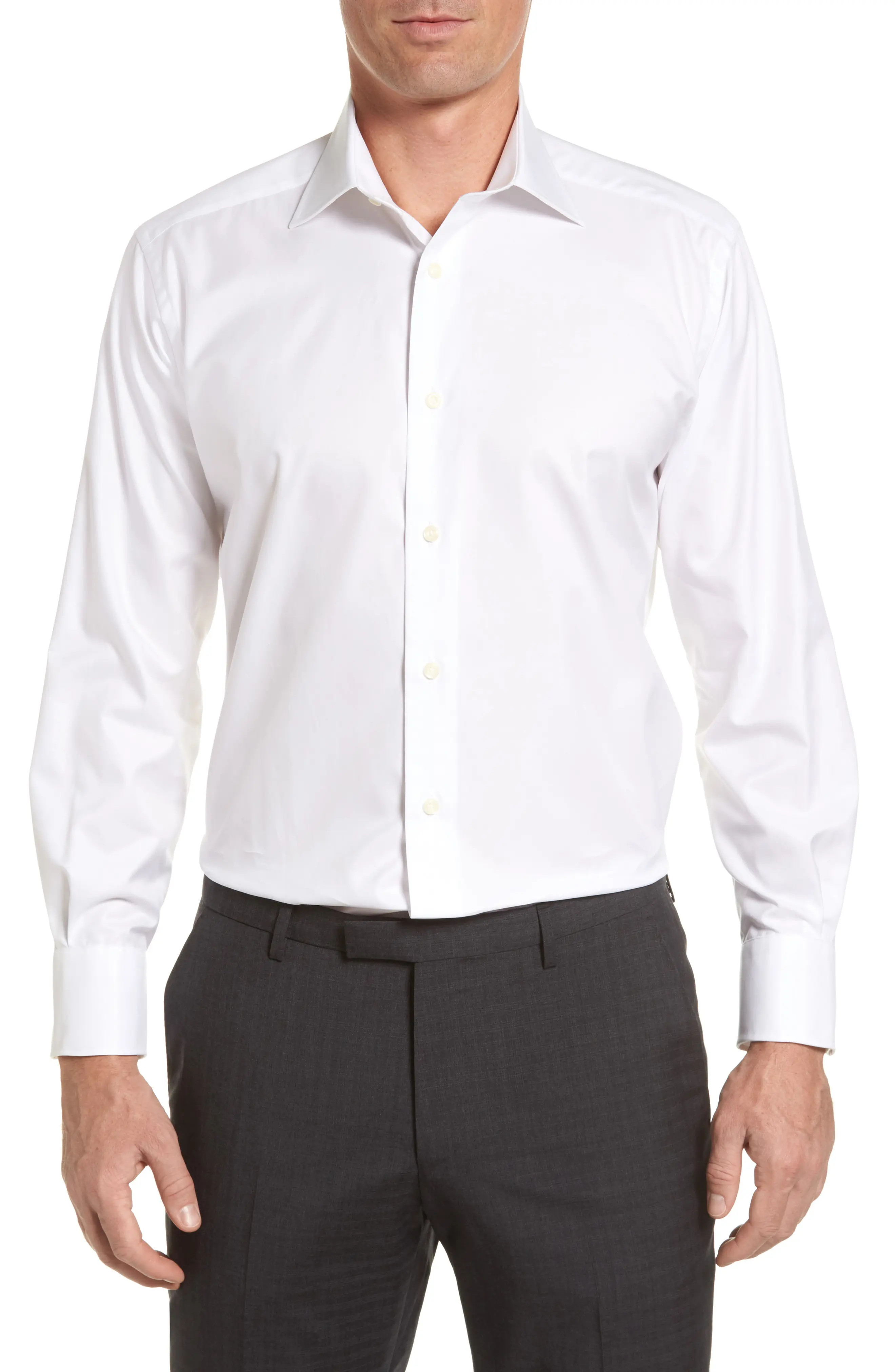 Regular Fit Superfine Twill Dress Shirt (Men) | Nordstrom | Nordstrom