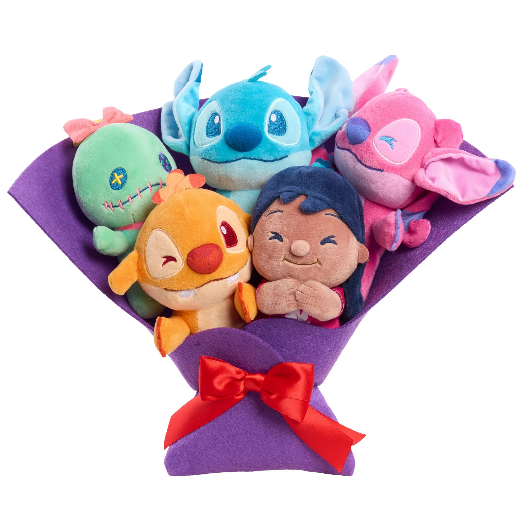 Disney Stitch Deluxe Valentine’s Day Plush Bouquet, 5 Plush Dolls Included, Kids Ages 2 and up | Walmart (US)