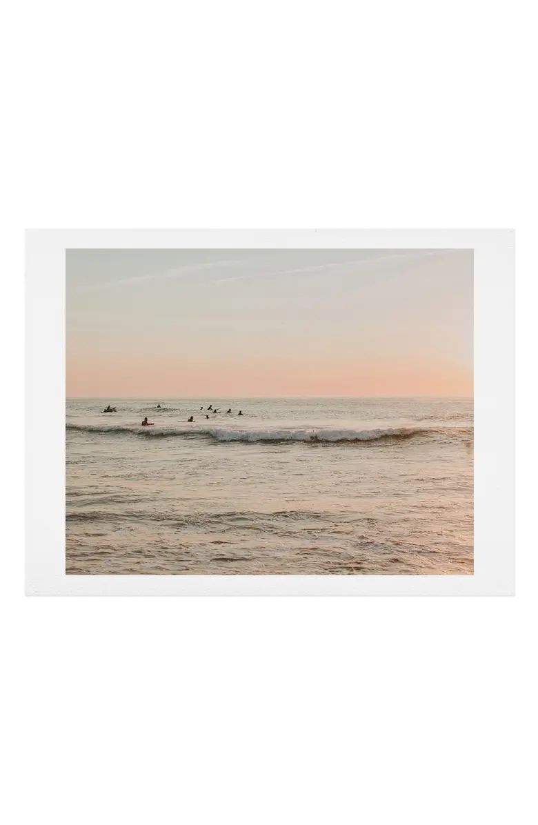 Sunset Surfing Art Print | Nordstrom