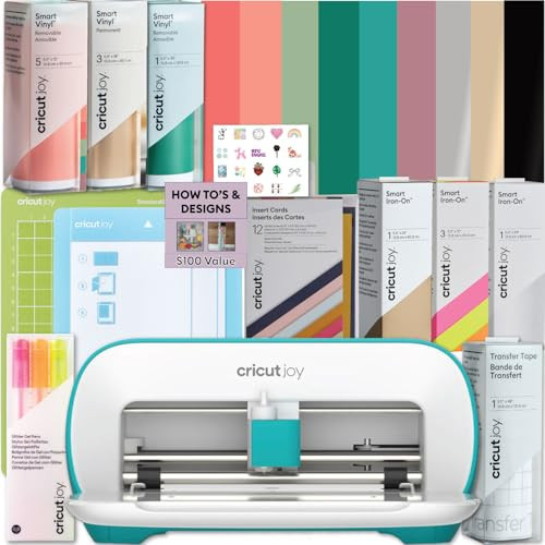 Cricut Joy Machine with a Variety of Cricut Materials Bundle - Beginner Craft Cutting Machine with Assorted Materials, Vinyl and Iron-On Instructional Guides, Compact Machine for DIY Craft Projects | Amazon (US)
