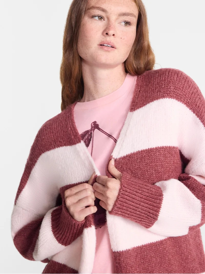 No Boundaries Women's Open Front Cardigan, Women's XXS-4X | Walmart (US)