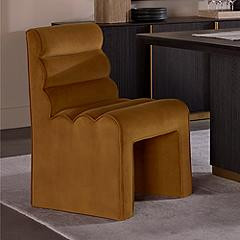 Sunpan Stuart Dining Chair Meg Gold | Lamps Plus