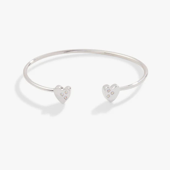 Crystal Accent Heart Cuff Bracelet | Alex and Ani | Alex and Ani