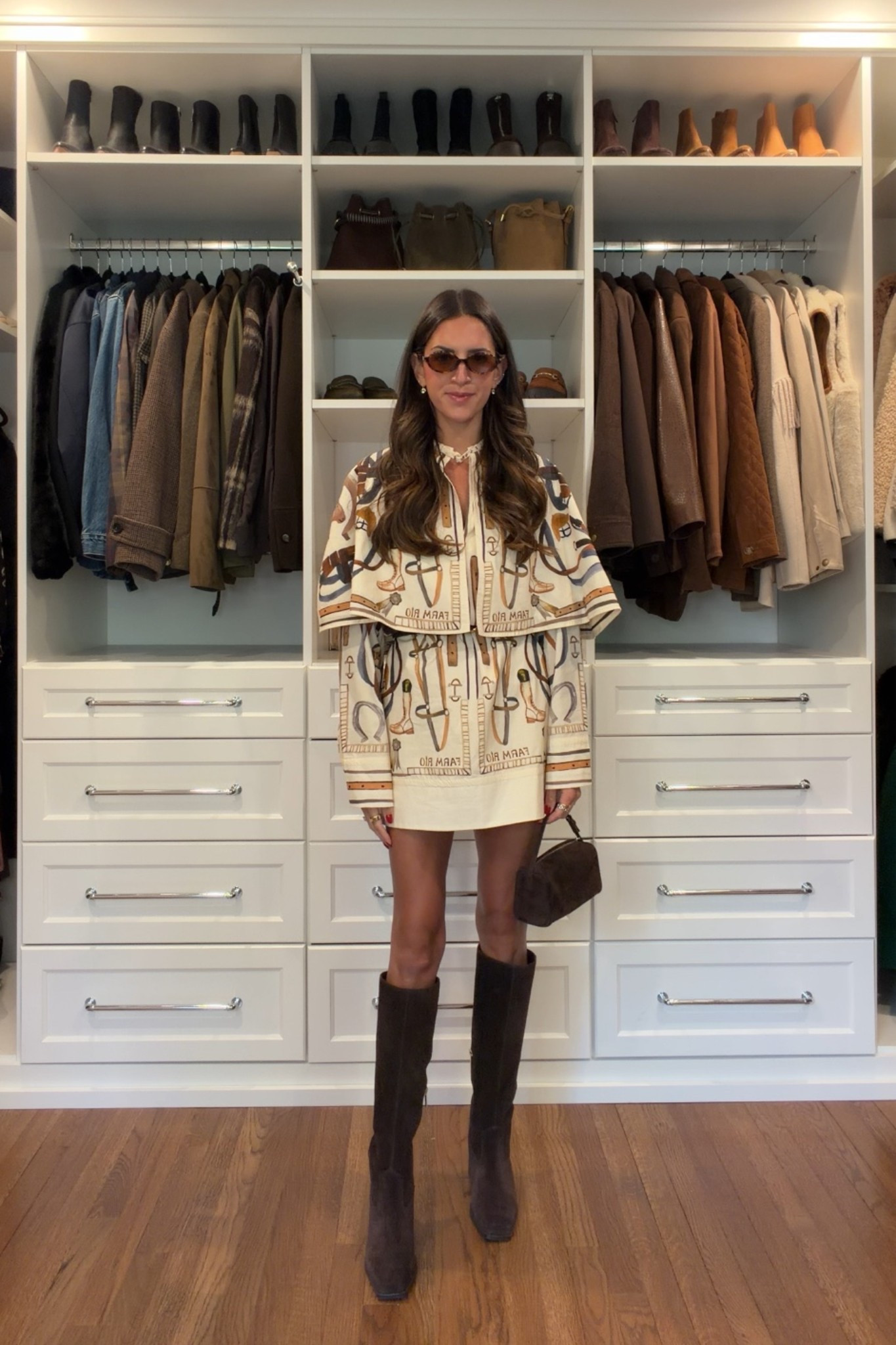 Dress size xsmall 

Western style 
Knee high boots 
Fall outfits

#LTKgrwm #LTKootd #LTKSeasonal