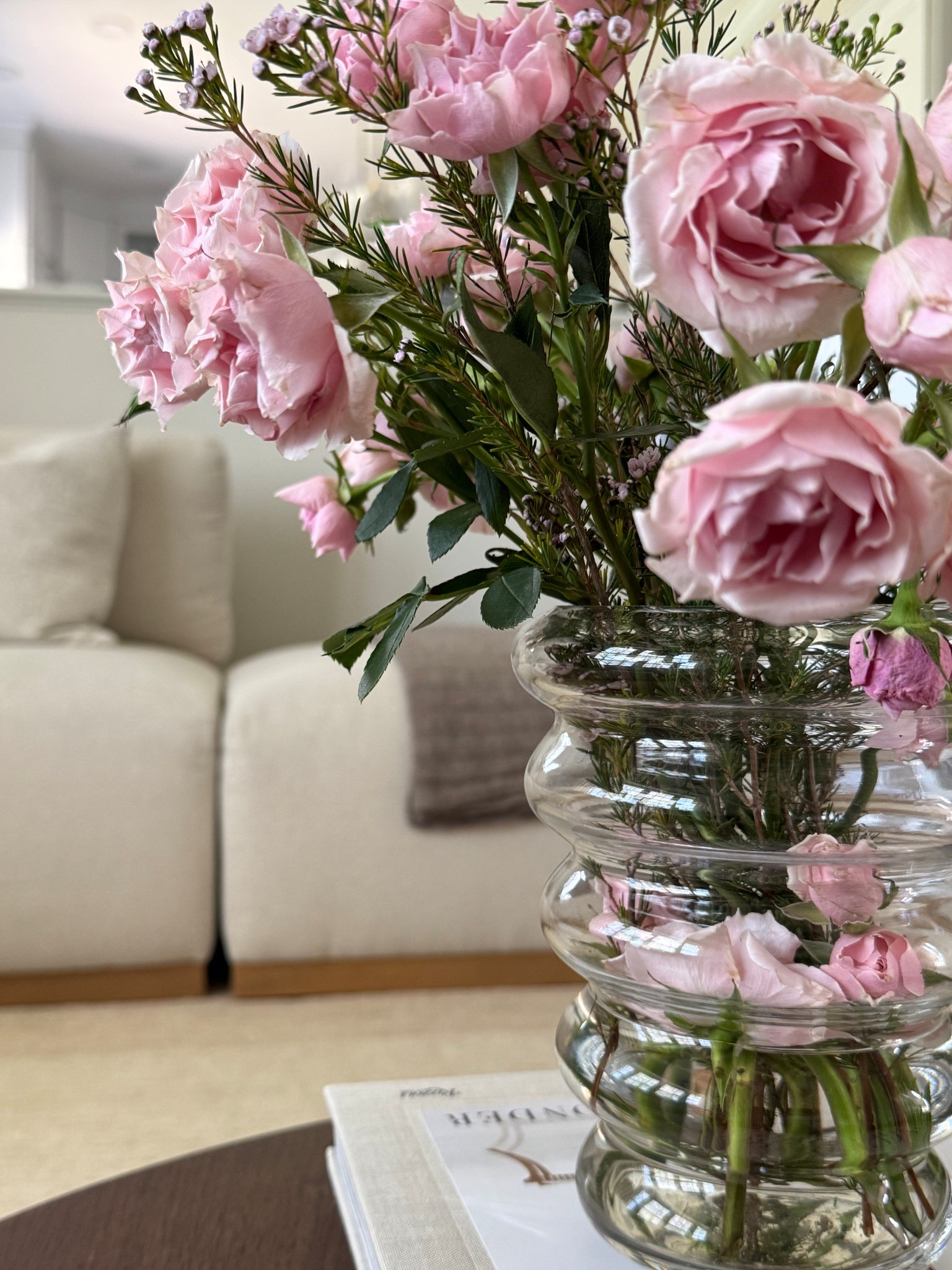 Ribbed glass vase
Neutral home decorr

#LTKStyleTip #LTKHome #LTKSeasonal