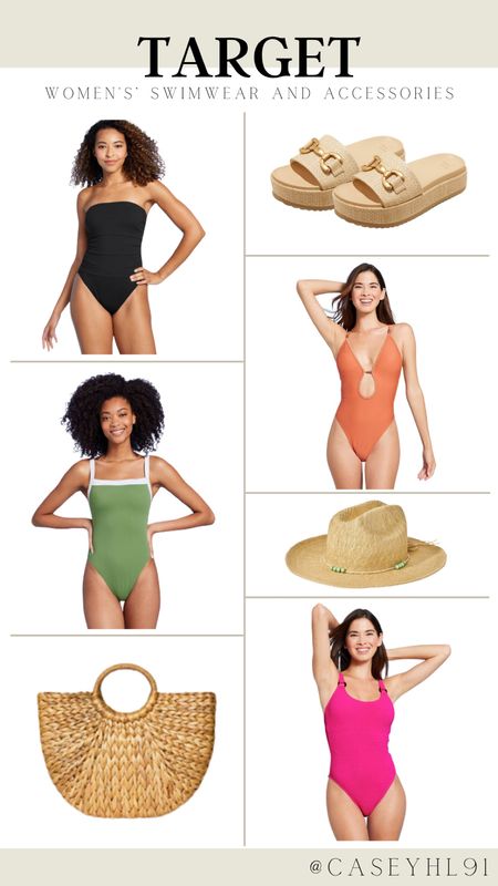 Target, swimwear and accessories for women that I am loving! These one pieces are perfect for vacation and summer!

#LTKswim #LTKfindsunder100 #LTKfindsunder50