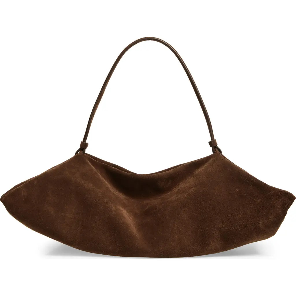 Altuzarra Origami Studded East/West Suede Bag in Chocolate at Nordstrom | Nordstrom