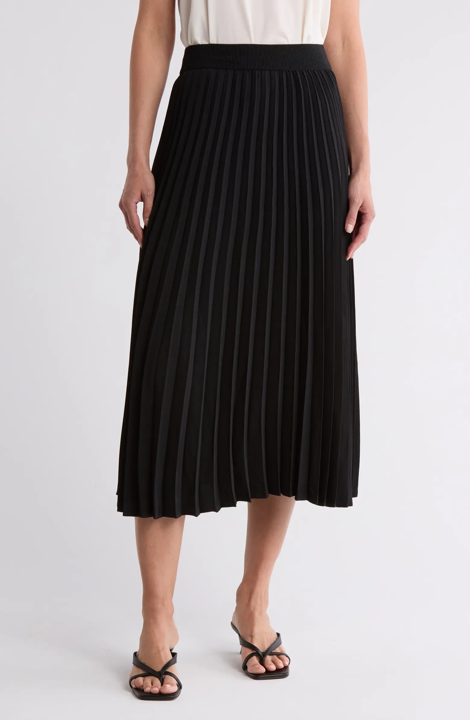 Pleated Midi Skirt | Nordstrom Rack