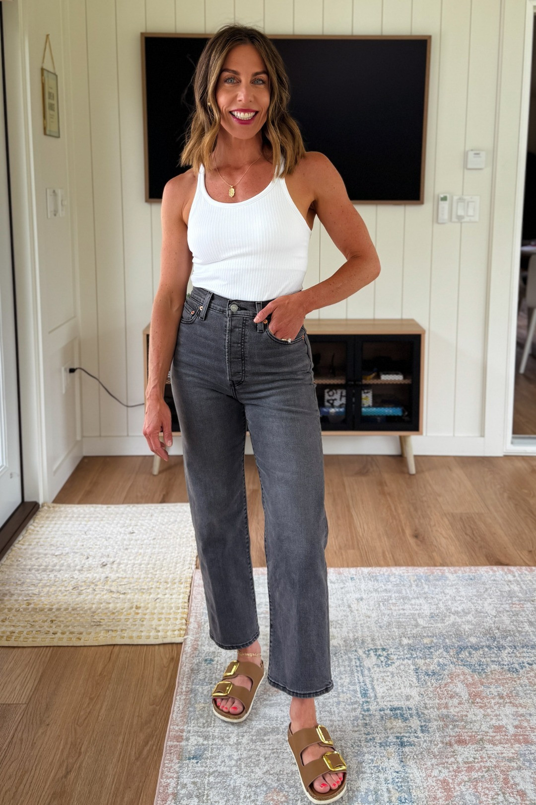 Can't go wrong with these straight leg denim Levi's. Size up one if between sizes, not a ton of stretch. 

 #LTKgrwm #LTKOver40 #LTKPetite