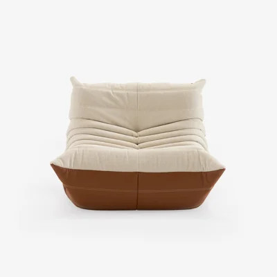 Sculptural Modular Lounge Chair, Armless Foam Seating with Quilted Upholstery for Living Room | Wayfair North America
