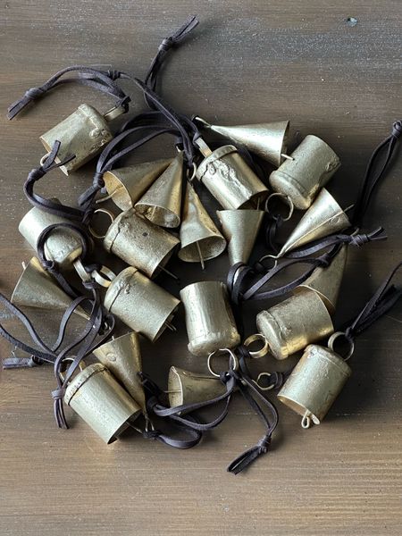 Easiest diy ornaments with brass bells and leather cord 

#LTKHoliday #LTKSeasonal #LTKhome