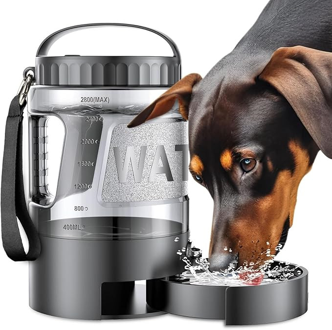Dog Water Bottle Portable Bowls - 95oz Large Travel Water Bowl Dispenser for Dogs, Pet Camping Be... | Amazon (US)