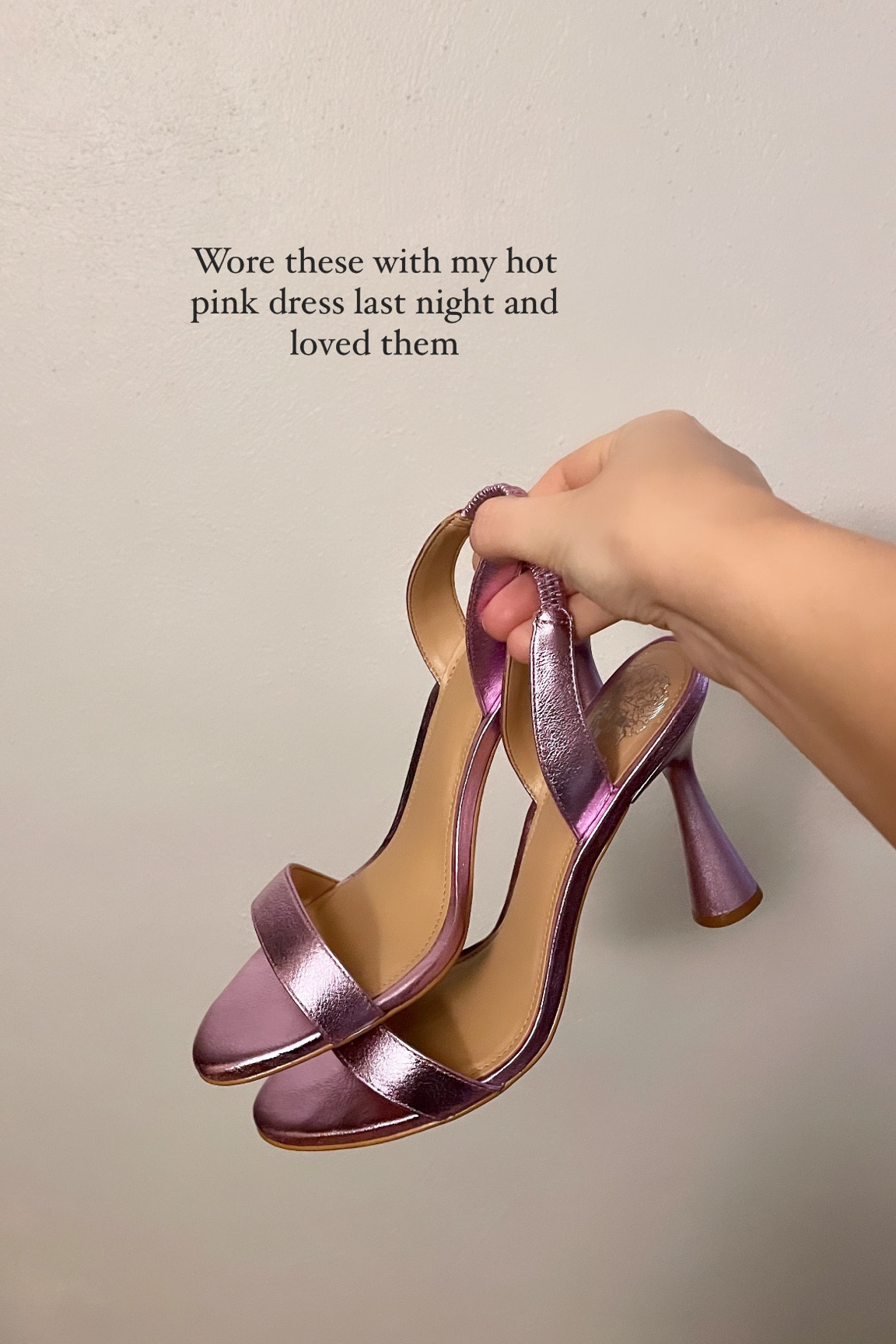 Event heels in this pretty metallic purple. They also come in a bronze gold heel, so comfortable and on sale right now. Size up one full size. 

#LTKsalealert #LTKfindsunder100 #LTKwedding