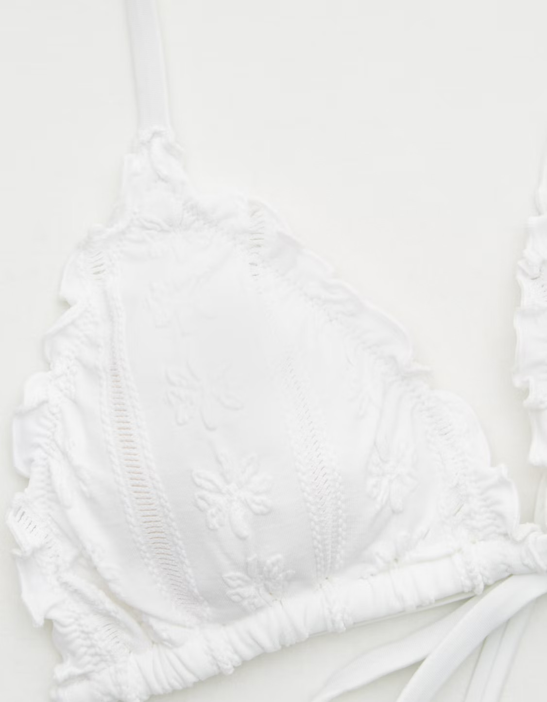 Aerie Eyelet String Triangle Bikini Top | American Eagle Outfitters (US & CA)