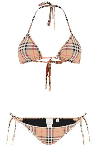 BURBERRY Check bikini set | Residenza725 US