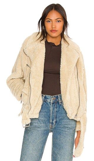 So Cozy Slouchy Moto in Marzipan | Revolve Clothing (Global)