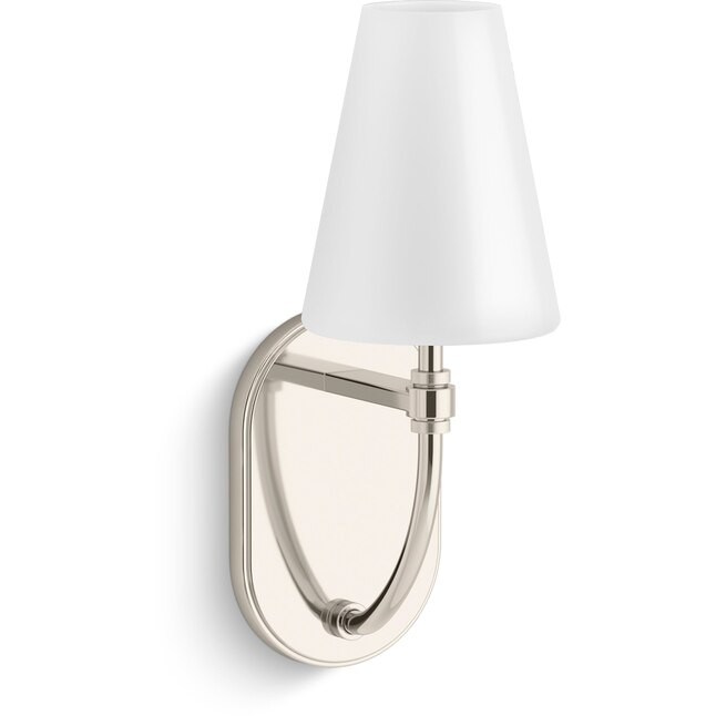 KOHLER Kernen by Studio McGee 5.13-in W 1-Light Polished Nickel Transitional Led,Incandescent Wal... | Lowe's