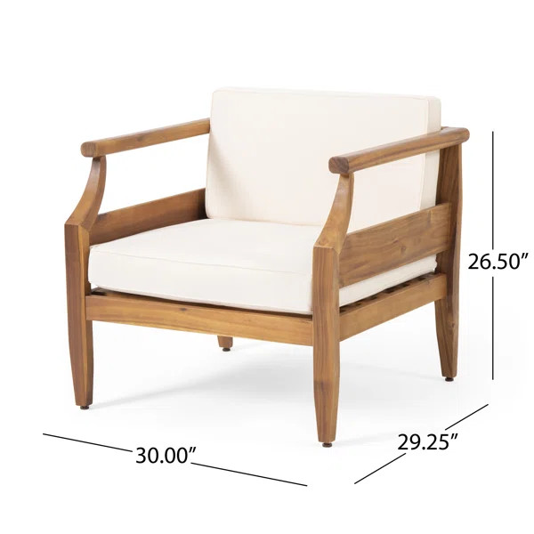 Mcclurg Acacia Outdoor Lounge Chair (Set of 2) | Wayfair North America