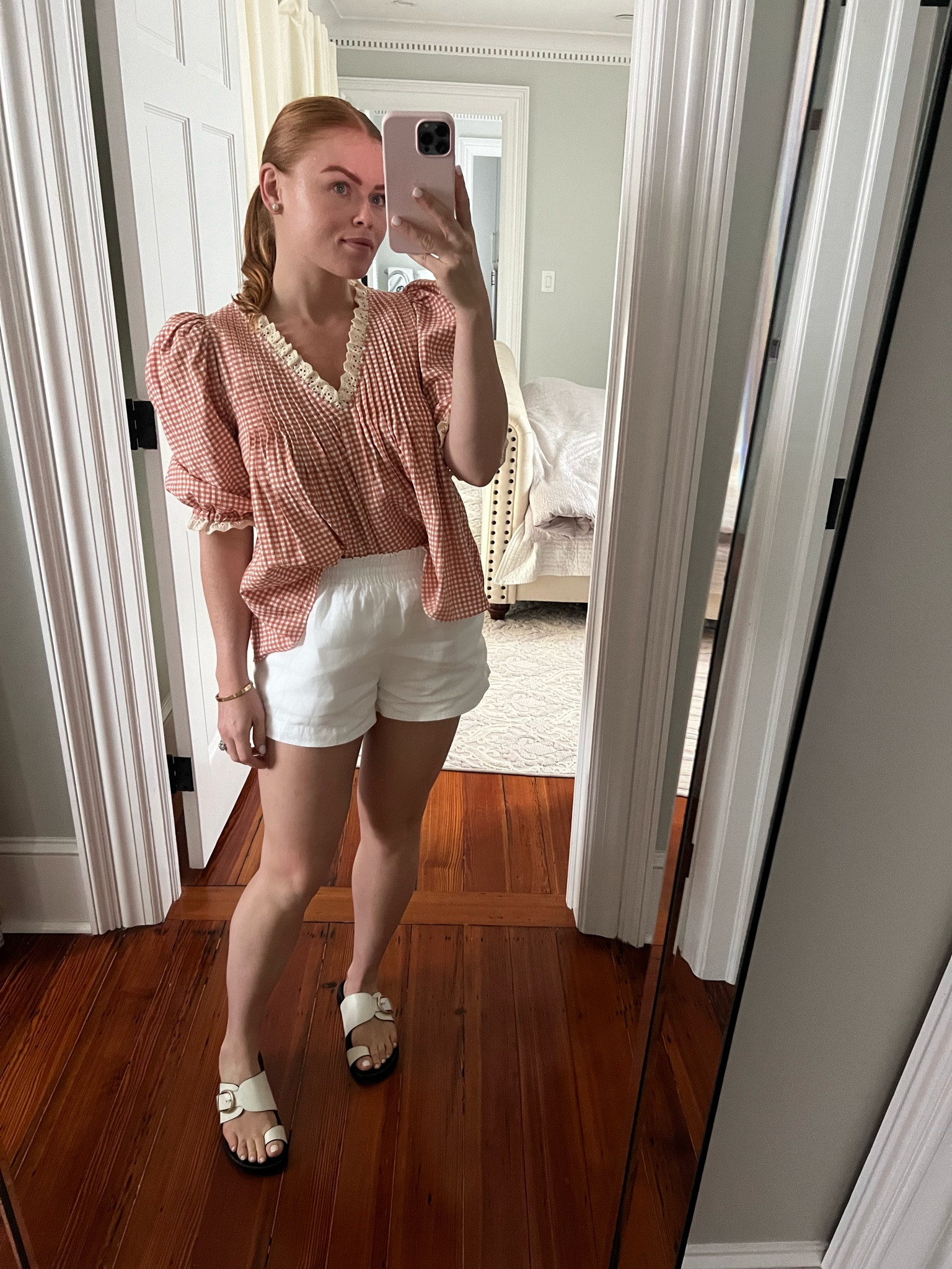 I officially live in these linen shorts 

#LTKunder100 #LTKSeasonal