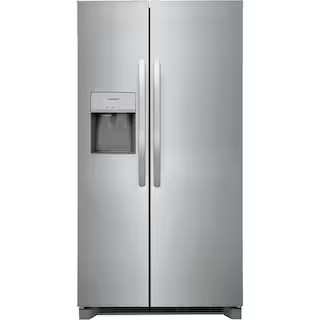 Frigidaire 36 in. 25.6 cu. ft. Side by Side Refrigerator in Stainless Steel, Standard Depth FRSS2... | The Home Depot