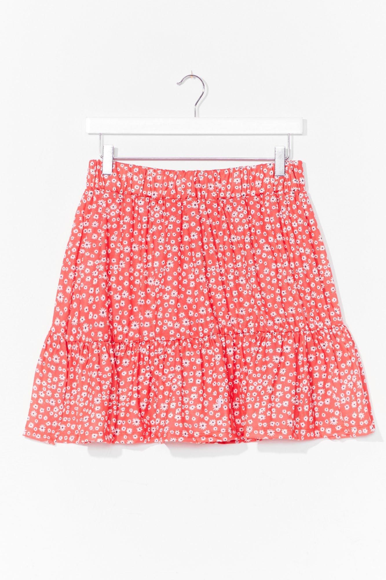 Womens A Real Natural Floral Mini Skirt - Red | NastyGal (US & CA)