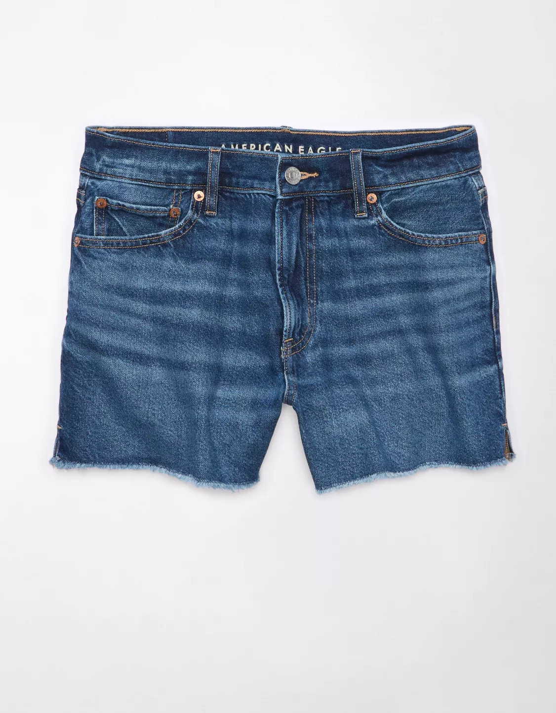 AE Strigid Super High-Waisted Relaxed Denim Short | American Eagle Outfitters (US & CA)