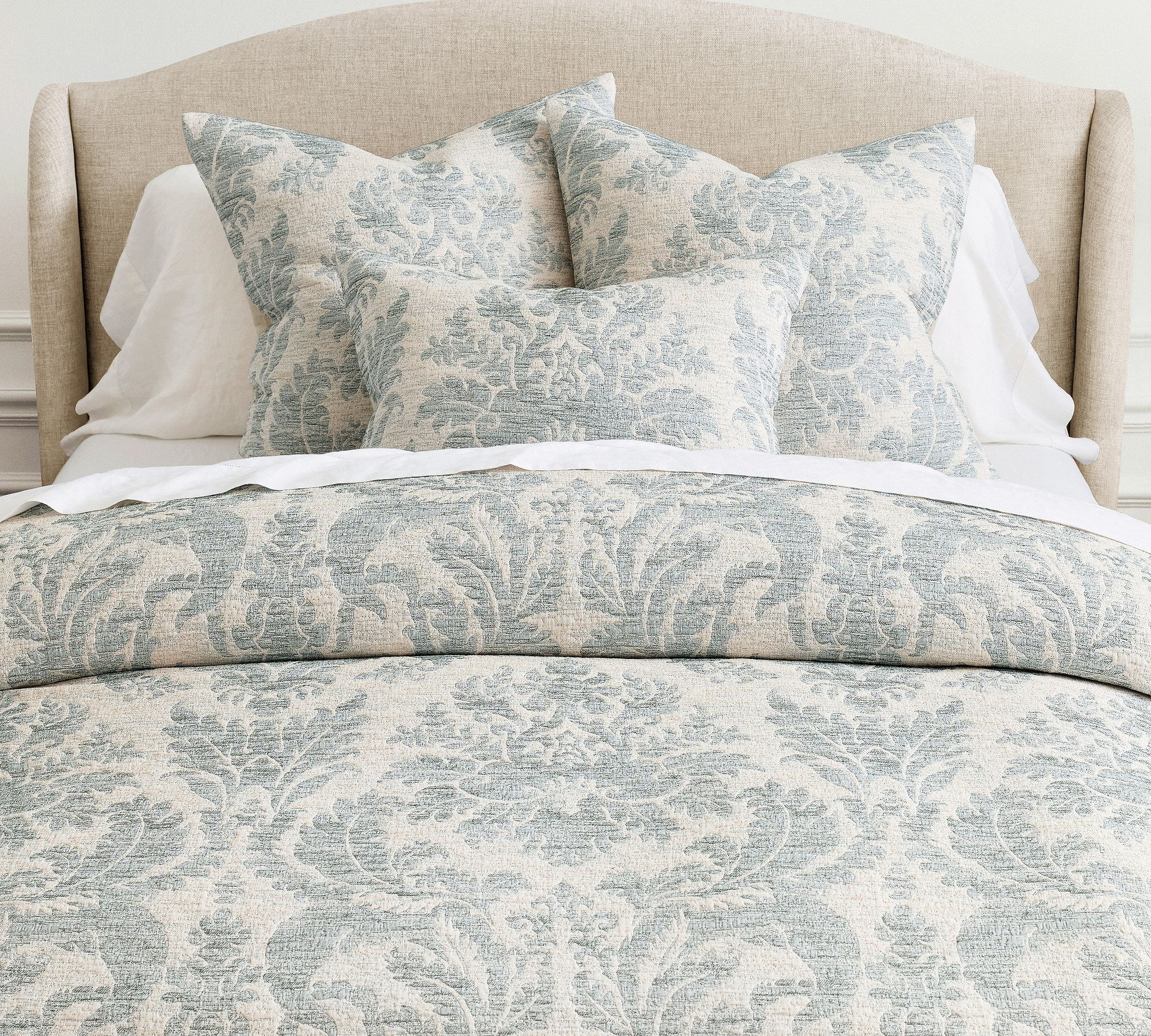 Jacquard Medallion Coverlet | Pottery Barn (US)