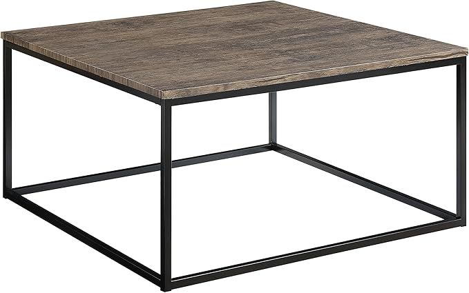 Abington Lane Contemporary Square Coffee Table - Modern Cocktail Table, Sofa Table for Living Roo... | Amazon (US)