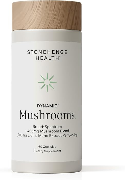 Stonehenge Health Dynamic Mushrooms 1,400 mg Per Serving, 5 Mushroom Complex (Lion\u2019s Mane, R... | Amazon (US)
