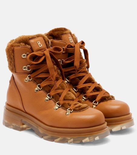 Swansea shearling-lined leather ankle boots | Mytheresa (UK)