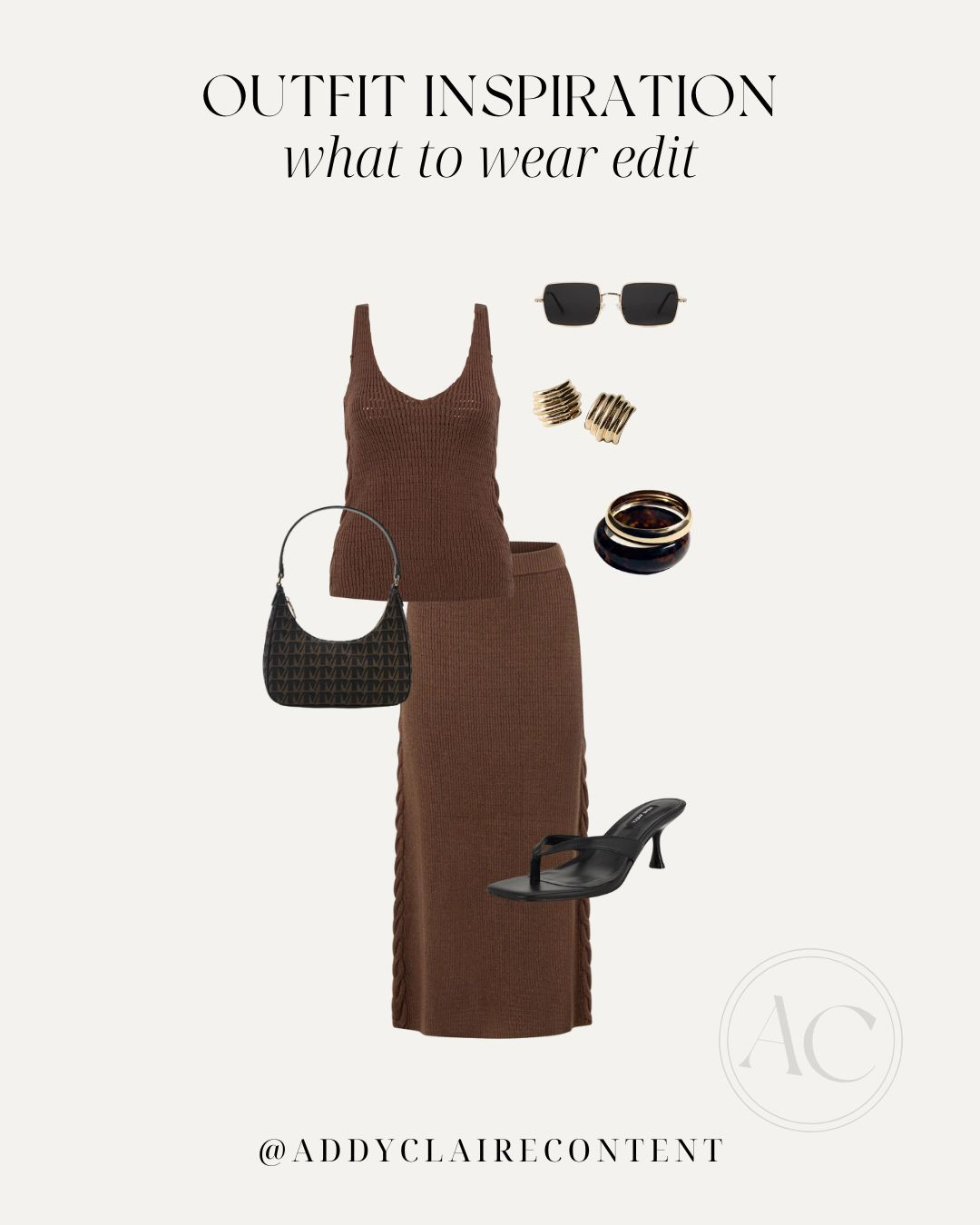 Spring Fashion Trends and Outfit ideas FT. Mocha Brown
Matching set/ post grad going out outfit/ co ord set/ summer sandals/ kitten heels/ swimsuit outfit/ women's cover up/ crochet/ brown set/ summer casual outfit/ beach outfits 2025/ swimsuit coverup/ beach shoes / beach bag 

 #LTKSeasonal #LTKStyleTip #LTKTravel