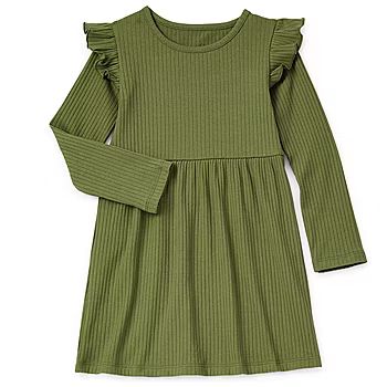 Okie Dokie Toddler & Little Girls Long Sleeve A-Line Dress | JCPenney
