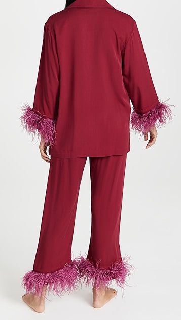 Party Pajama Set with Feathers | Shopbop