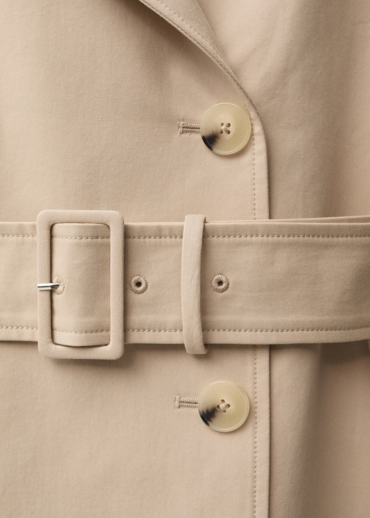 Double-breasted cotton trench coat - Women | MANGO USA | Mango (US/MX/AU)