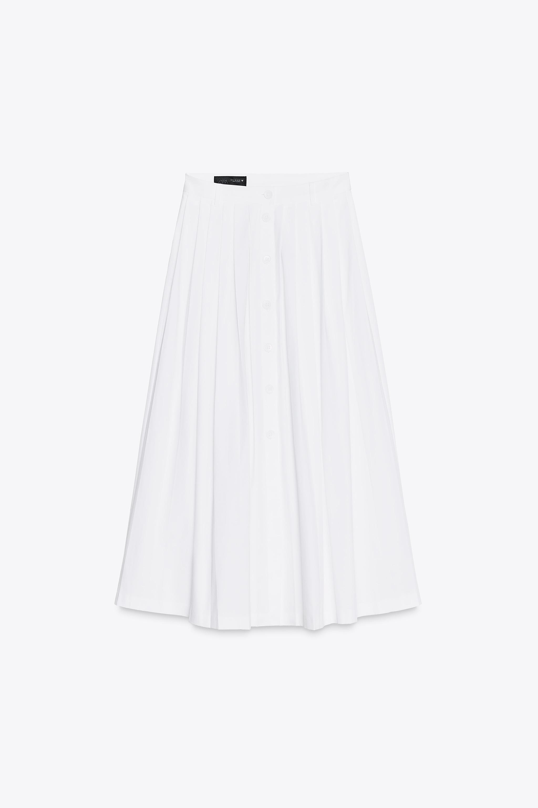 PLEATED MIDI SKIRT | Zara UK