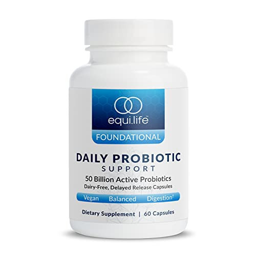Equilife - Daily Probiotic Support, Probiotics for Women & Men, Probiotics for Digestive Health and Immunity, Promotes Gut Health and Reduce Bloating, No Refrigeration Needed, Dairy-Free (60 Capsules) | Amazon (US)