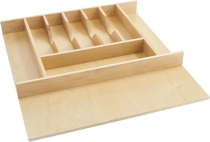 Rev-A-Shelf Trim-to-Custom-Fit Silverware Drawer Organizer for Kitchen Utensil Cutlery Cabinet St... | Amazon (US)
