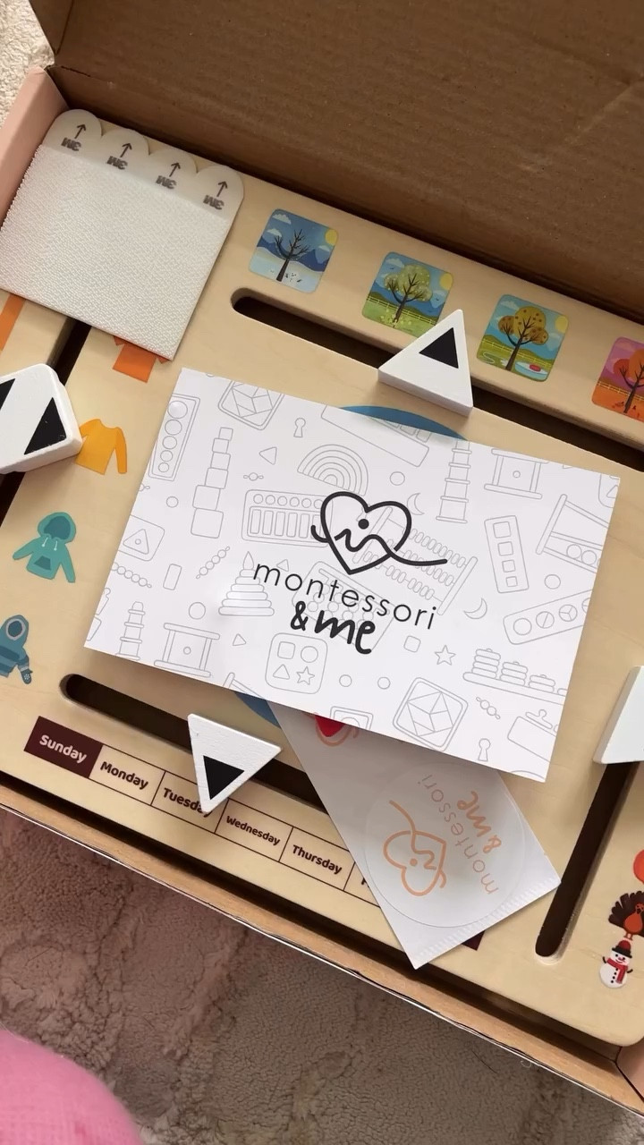 If you’re working on a toddler morning routine… this is so good 🥹🤍

Montessori & Me’s new weather board makes it easy to talk about the weather, seasons, and days of the week in a way that feels hands-on, fun, and age-appropriate. It’s one of those learning tools that doesn’t just look cute — it actually helps create structure and makes mornings feel more intentional.

We’re so excited to add this into our routine as we get ready for preschool soon, and I already know it’s going to be one of those things we reach for every day.

Would this be part of your morning routine too? Tell me below ☀️
Comment “WEATHER” and I’ll send you the link 🤍

#toddlermom #morningroutines #preschoolactivities #toddleractivity #momlife