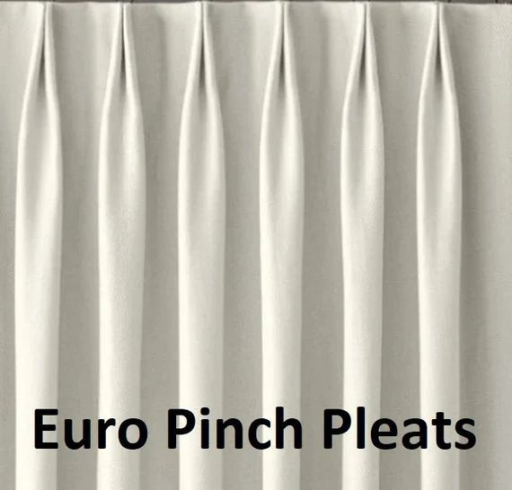 Add pinch pleats top to our custom made curtains (Euro , double/ french, triple, inverted or sing... | Etsy (US)