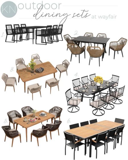 Dining al fresco season is here and what better way is there to celebrate than with one of these stylish outdoor dining sets? Whether you are looking for a sleek, contemporary look, Windsor style or woven rope style seats, there are so many pretty options and they ship for free. home decor outdoor dining outdoor decor deck dining patio decor all weather wicker swivel chairs Wayfair find

#LTKstyletip #LTKsalealert #LTKhome