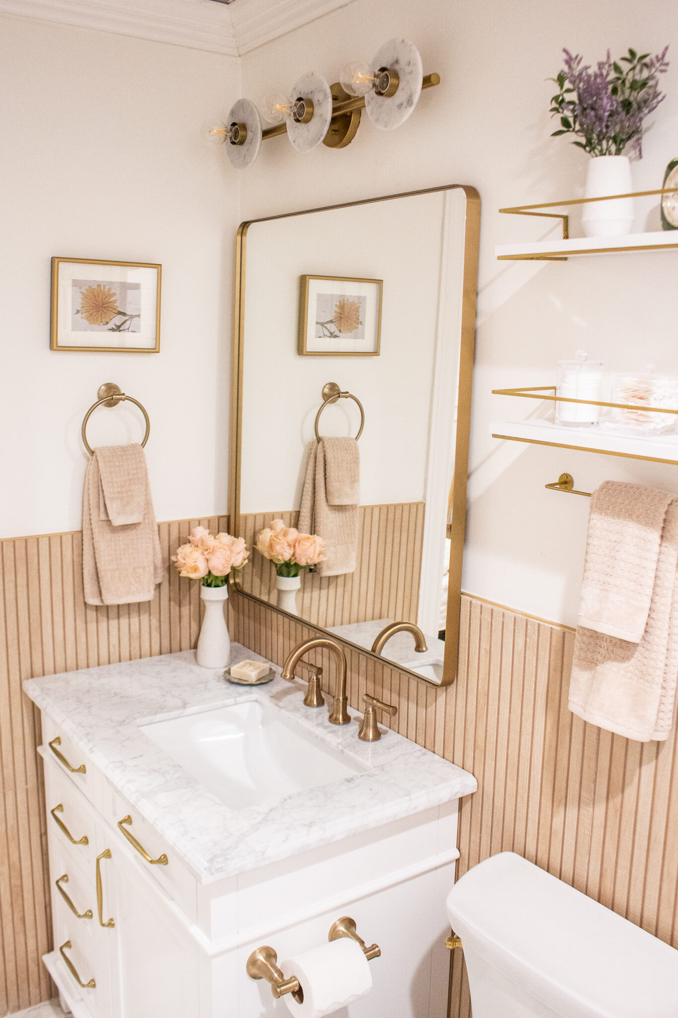A teen bathroom that feels fun, fresh, and grown-up enough to last for years! Love how the modern details and pretty finishes give this space personality while still keeping it functional. Linking all the details!

#LTKHome #LTKSeasonal