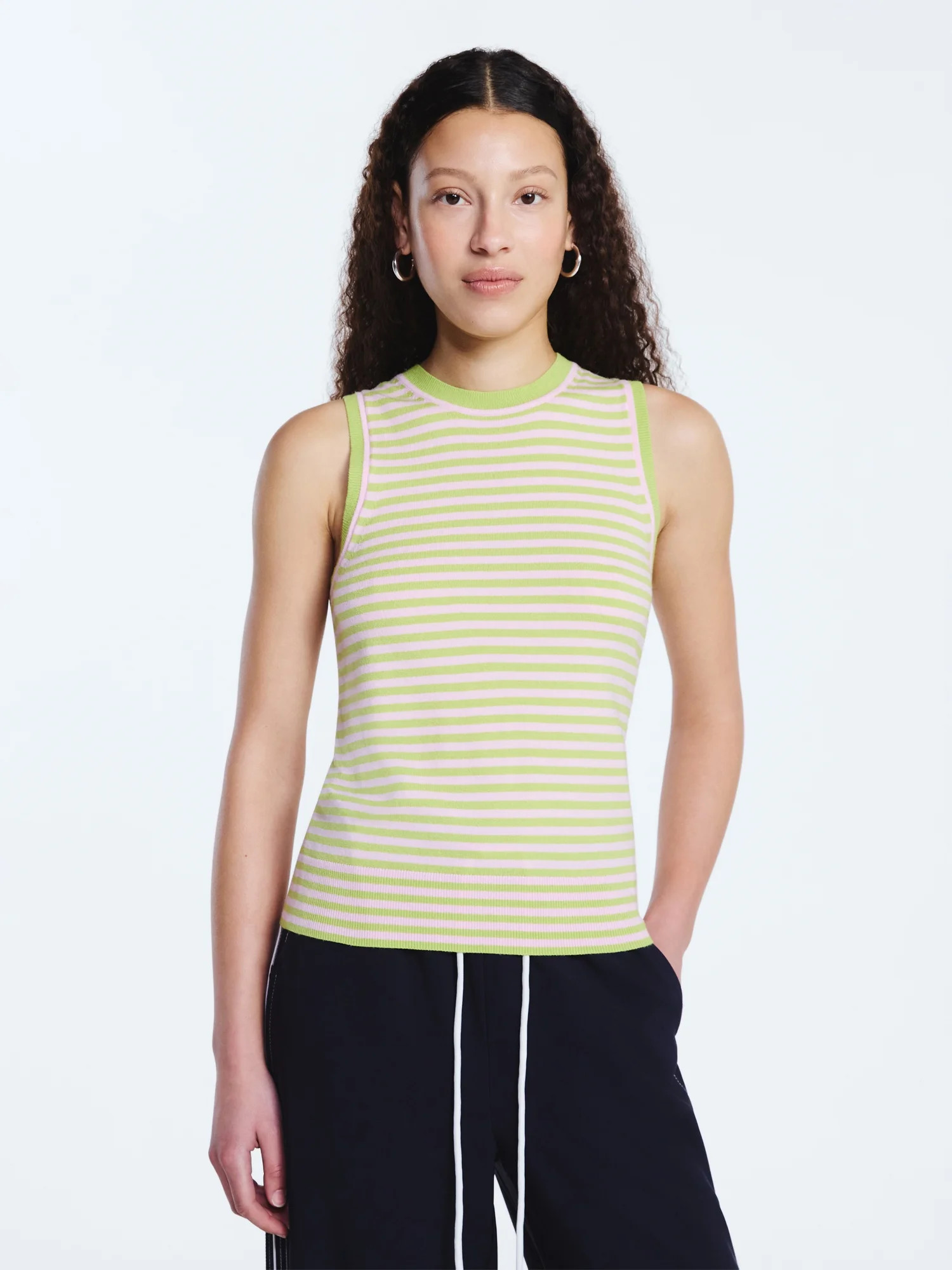 Free Assembly Women's Cozy Yarn Sleeveless Sweater Shell, Lightweight, Sizes XS-XXL | Walmart (US)